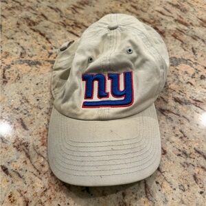 Beige Cap NY Giants Football Team